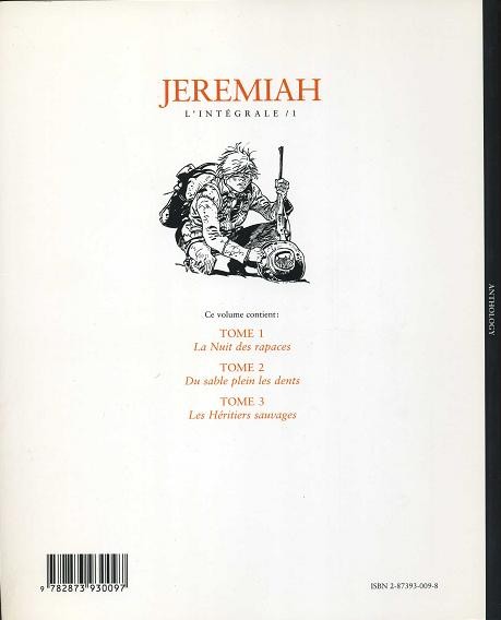 Verso de l'album Jeremiah L'Intégrale / 1