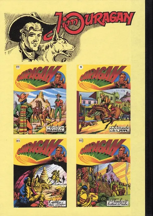 Verso de l'album Jim Ouragan Tome 3