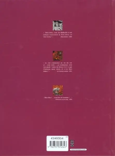 Verso de l'album Adam Sarlech Trilogie