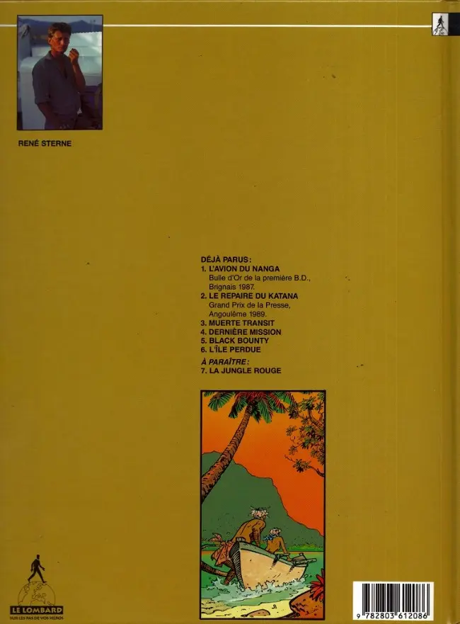 Verso de l'album Adler Tome 6 L'île perdue