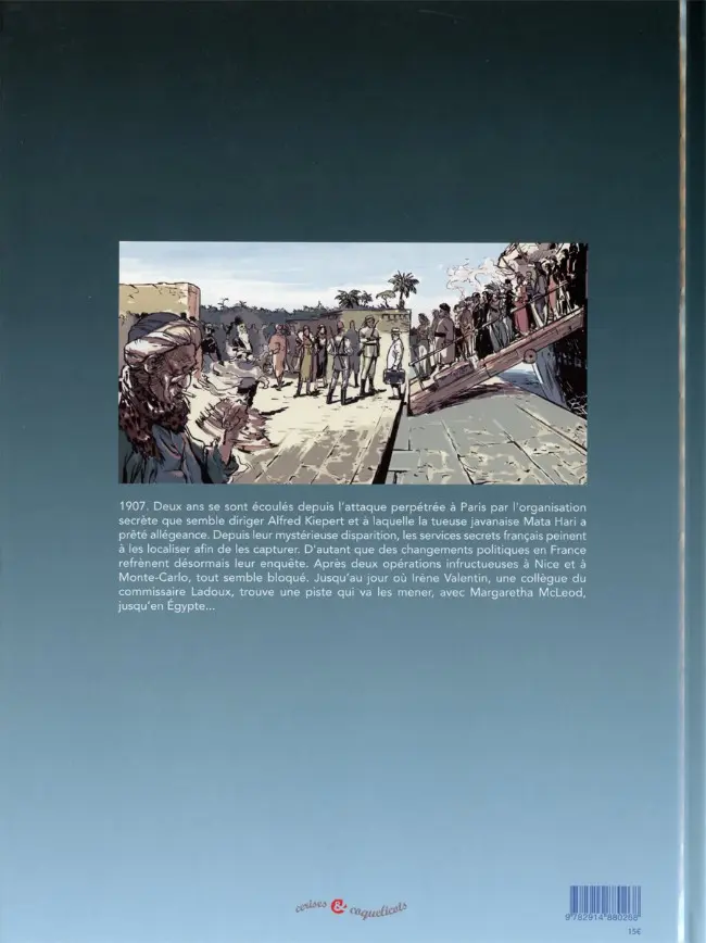 Verso de l'album Lady McLeod Tome 2 Le tombeau d'Abusir