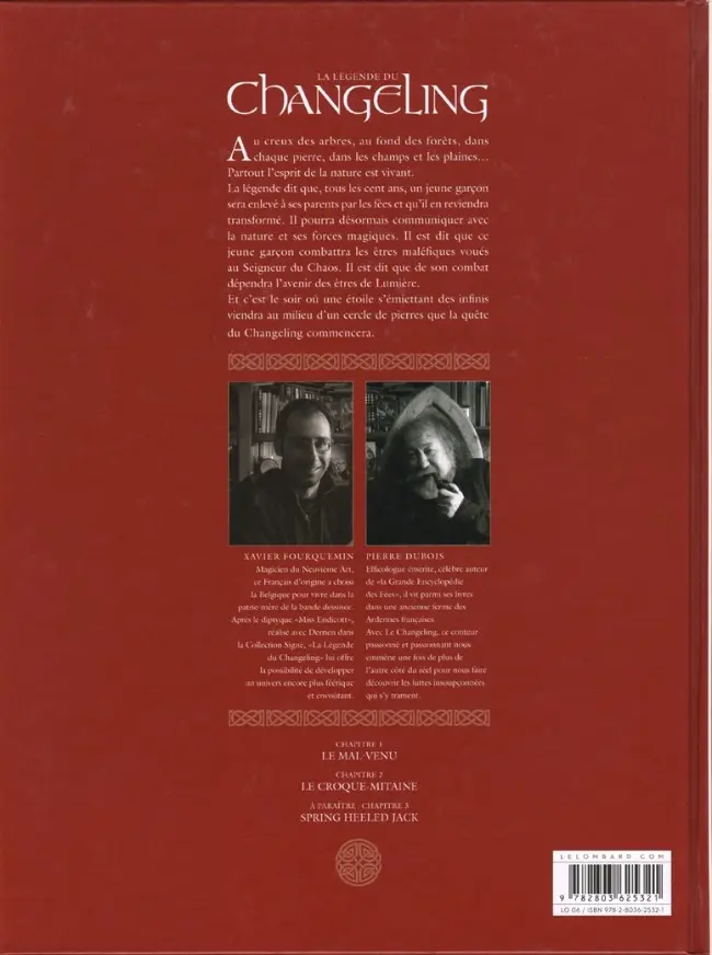 Verso de l'album La Légende du Changeling Tome 2 Le croque-mitaine