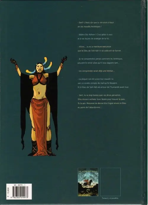 Verso de l'album Le Livre de Skell Tome 1 Chant 1