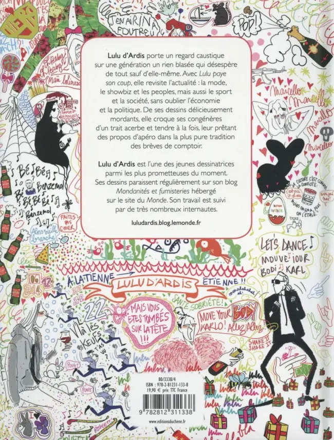 Verso de l'album Lulu paye son coup