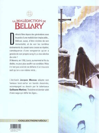 Verso de l'album La Malédiction de Bellary Tome 3 Le bâtard et la colombe