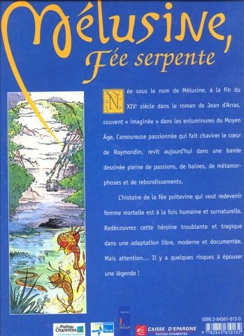 Verso de l'album Mélusine, Fée serpente Tome 1 La Grand'Goule