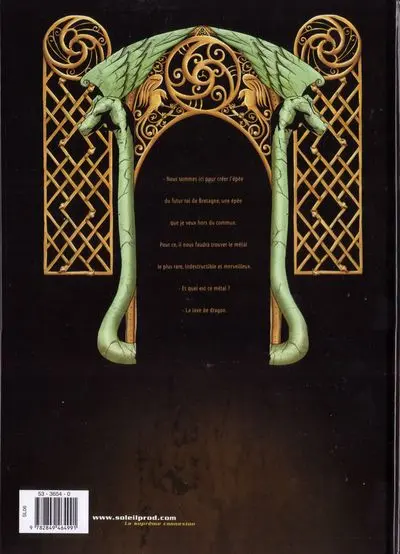 Verso de l'album Merlin - La quête de l'épée Tome 2 La forteresse de Kunjir