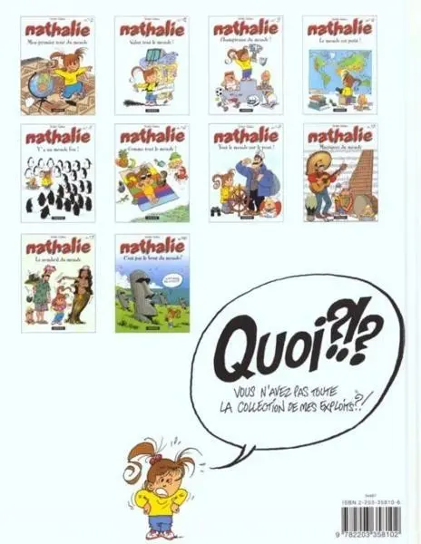 Verso de l'album Nathalie N° 10 C'est pas le bout du monde !