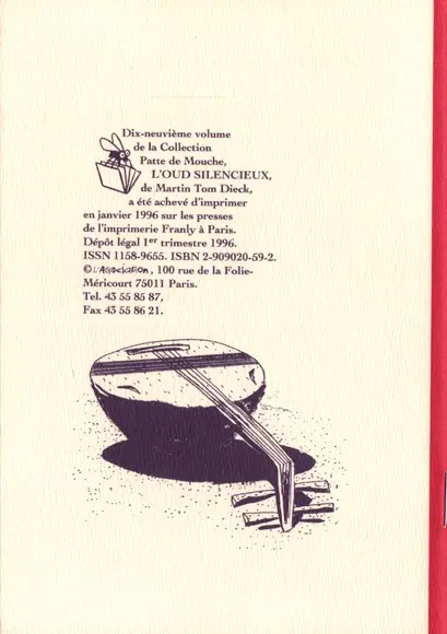Verso de l'album L'Oud silencieux