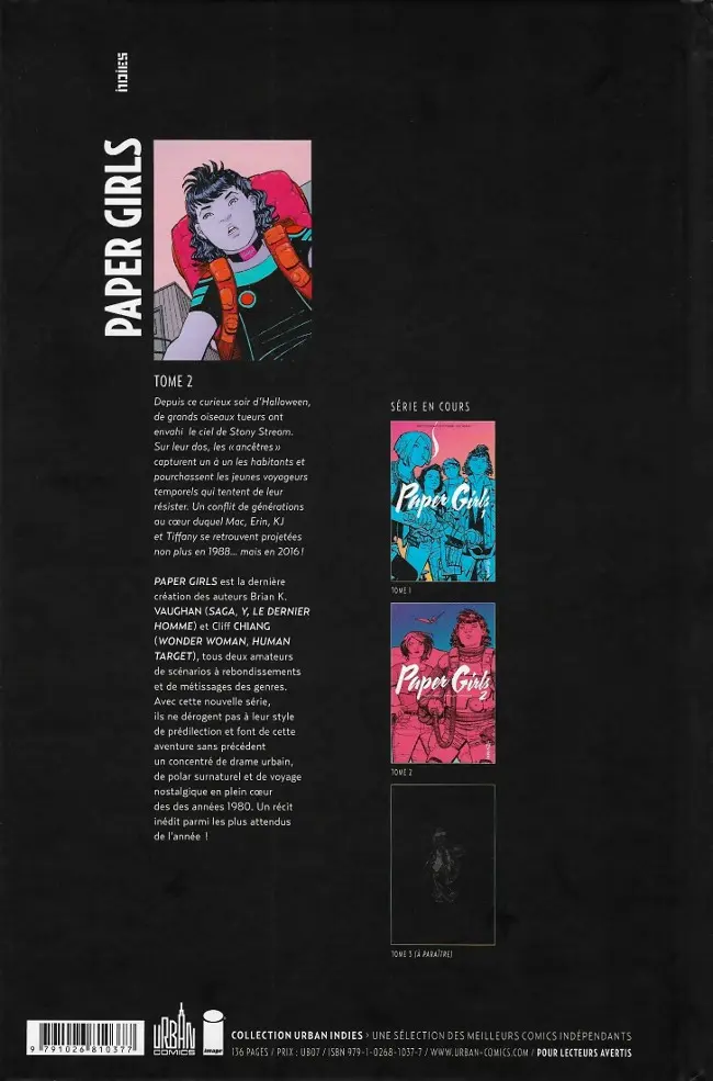 Verso de l'album Paper Girls 2