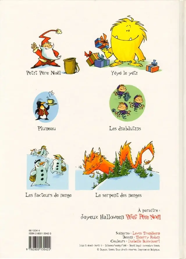 Verso de l'album Petit Père Noël Tome 1 Bonjour Petit Père Noël
