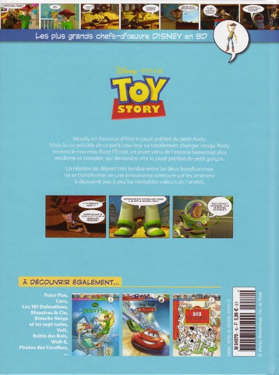 Verso de l'album Les plus grands chefs-d'œuvre Disney en BD Tome 10 Toy story