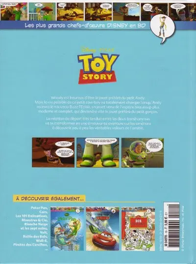 Verso de l'album Les plus grands chefs-d'œuvre Disney en BD Tome 10 Toy story