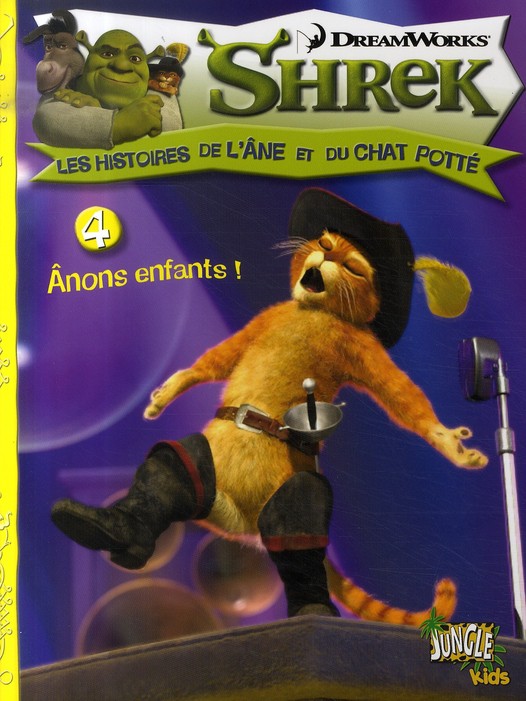 Couverture de l'album Shrek Les histoires de l'âne et du chat potté Tome 4 Ânons enfants !