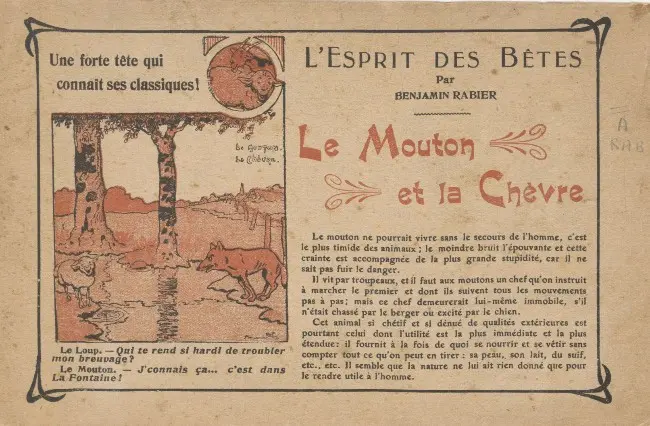 Couverture de l'album Esprit des bêtes Esprit des bêtes : Le mouton et la chèvre
