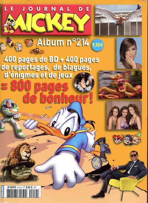 Couverture de l'album Le Journal de Mickey Album N° 214