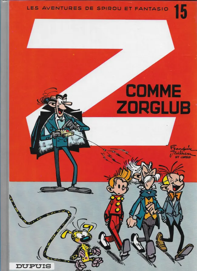 Couverture de l'album Spirou et Fantasio Tome 15 Z comme Zorglub