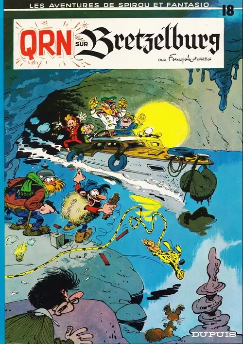 Couverture de l'album Spirou et Fantasio Tome 18 QRN sur Bretzelburg