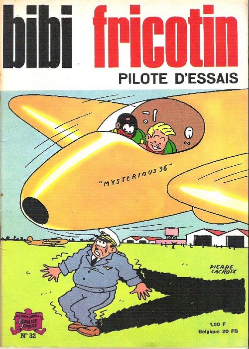 Couverture de l'album Bibi Fricotin 2e Série - Societé Parisienne d'Edition Tome 32 Bibi Fricotin pilote d'essais
