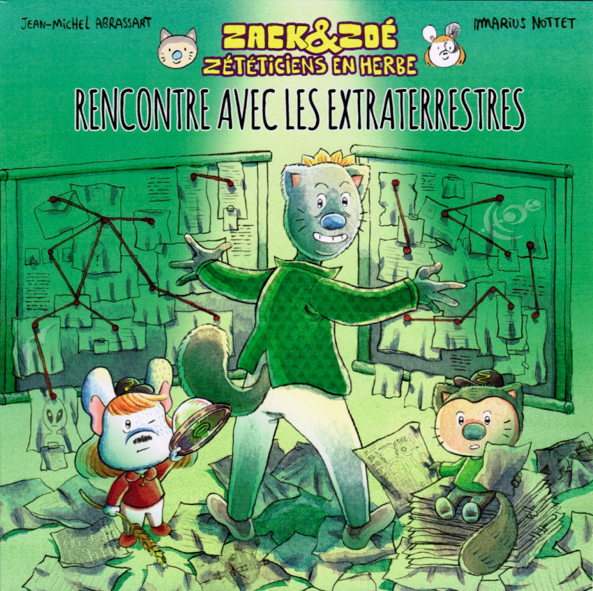 Couverture de l'album Zack & Zoé, zététiciens en herbe Tome 4 Rencontre avec les extraterrestres