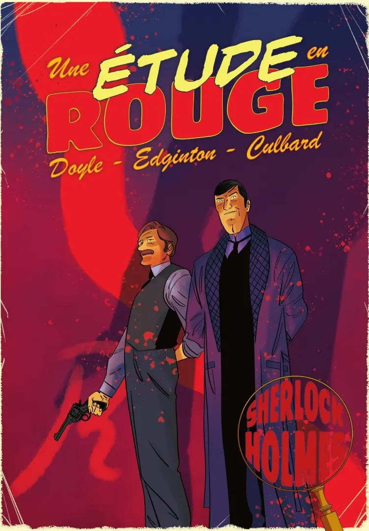 Couverture de l'album Les aventures illustrées de Sherlock Holmes 2 Une étude en Rouge