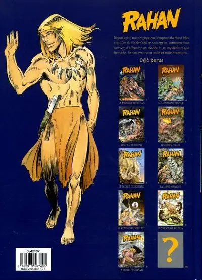 Verso de l'album Rahan Tome 9 La horde des bannis