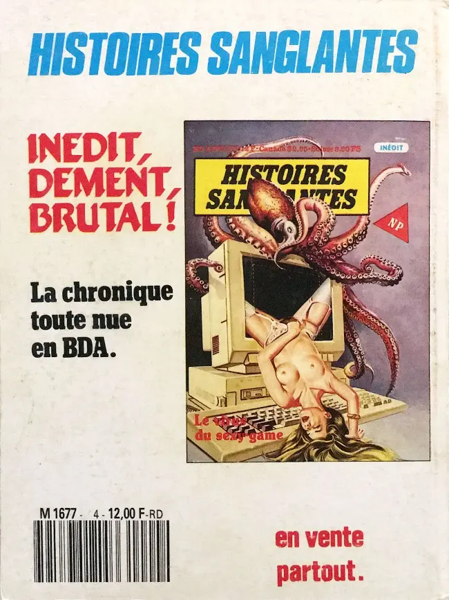 Verso de l'album Raptus Tome 4 Trop ingénue