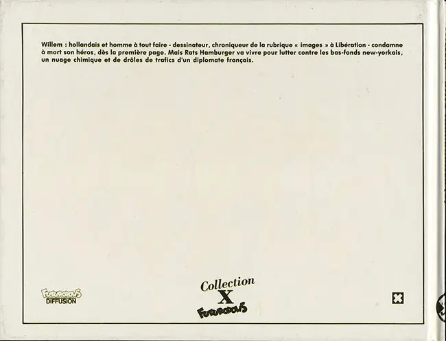 Verso de l'album Rats hamburger 2