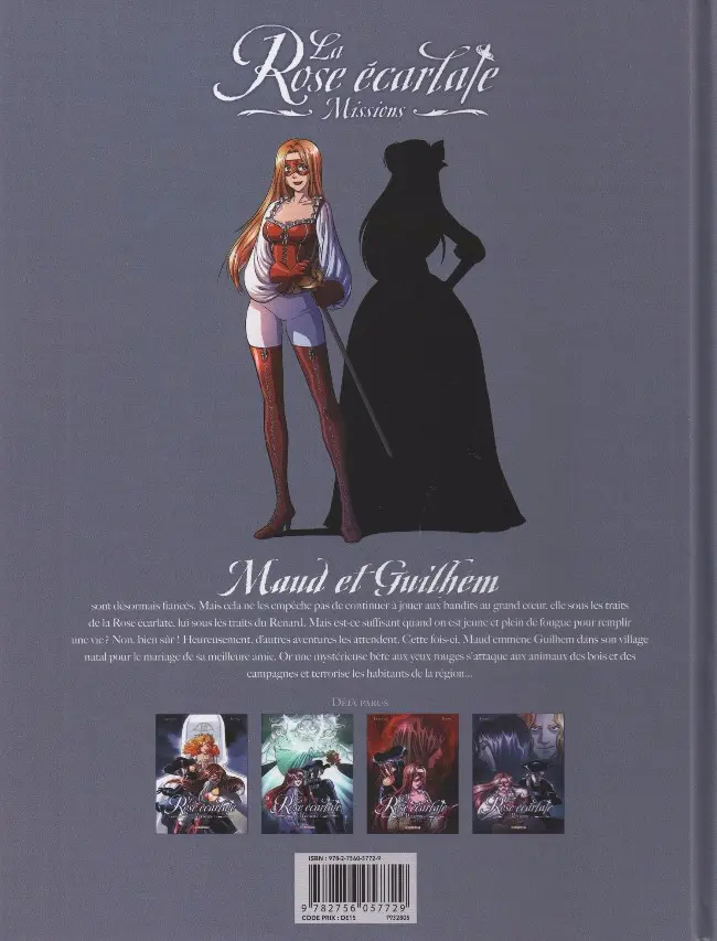 Verso de l'album La Rose écarlate - Missions Tome 4 La Dame en rouge 2/2