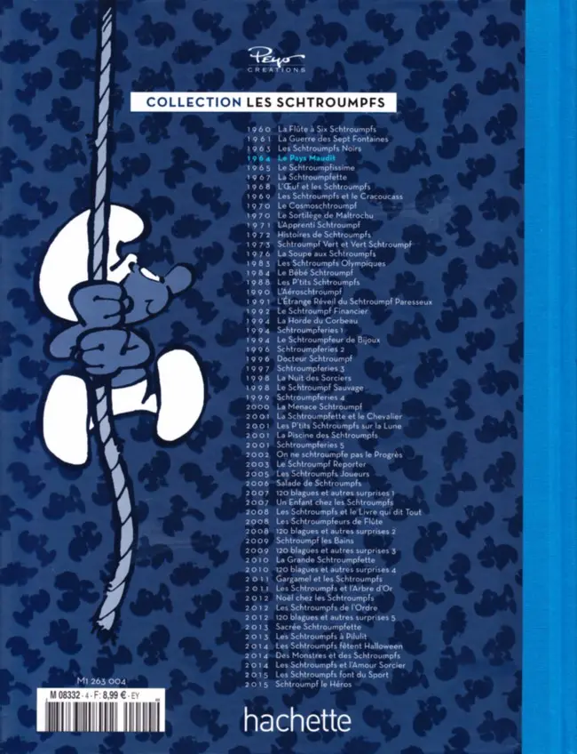 Verso de l'album Les Schtroumpfs La collection Tome 4 Le Pays maudit