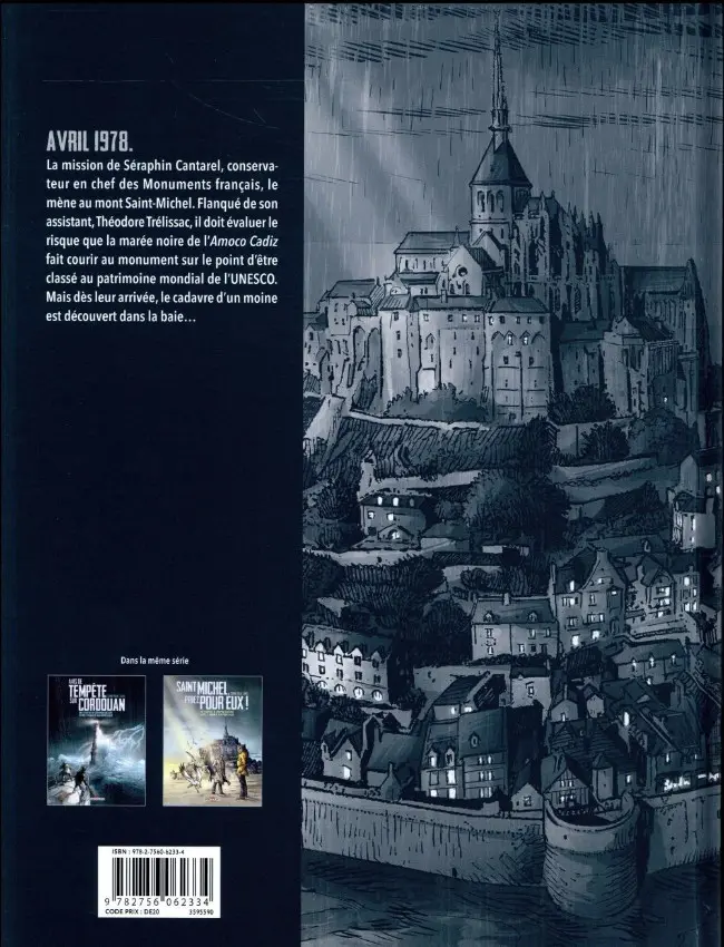 Verso de l'album Une aventure de Séraphin Cantarel Tome 2 Saint Michel, priez pour eux !