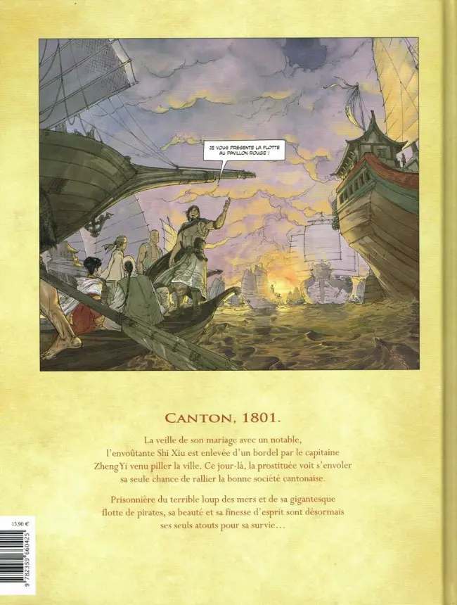 Verso de l'album Shi Xiu Reine des pirates Tome 1 Face à face