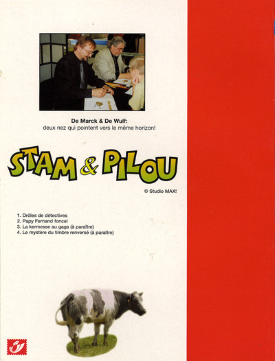 Verso de l'album Les aventures involontaires de Stam & Pilou Tome 2 Papy Fernand fonce !