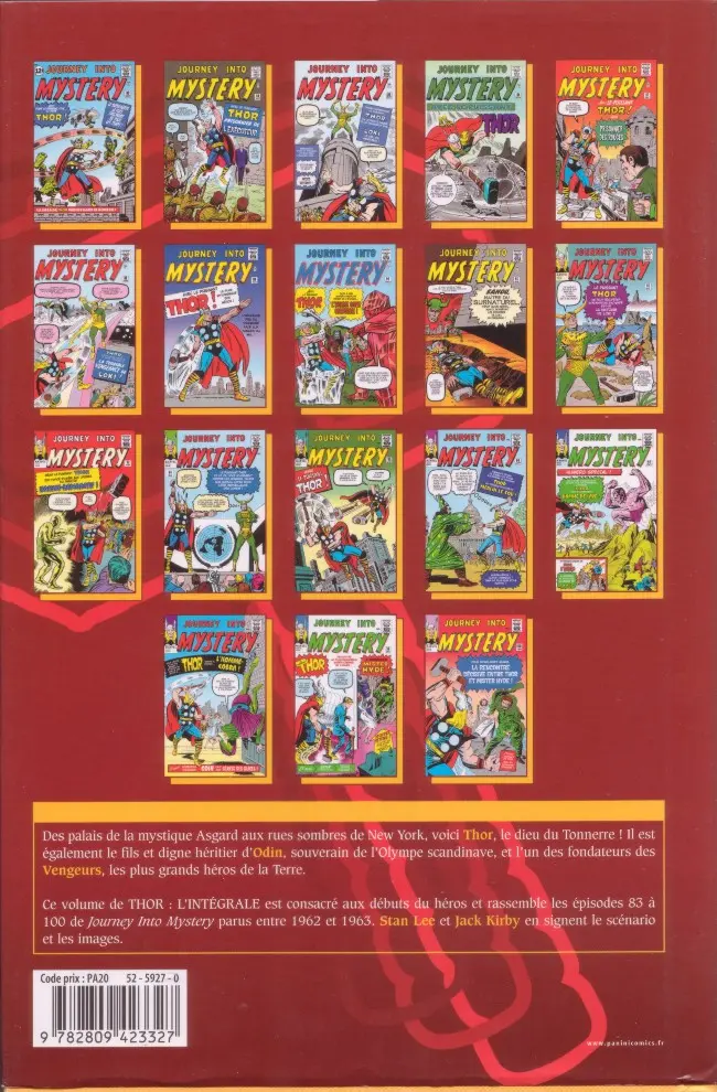 Verso de l'album Thor - L'intégrale Vol. 5 1962 - 1963