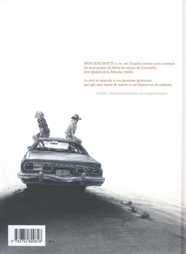 Verso de l'album Un certain Cervantès