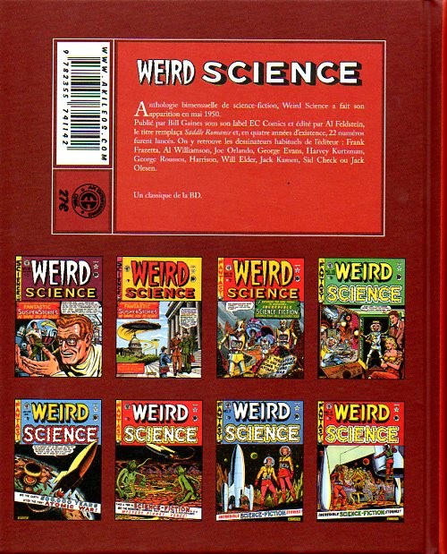 Verso de l'album Weird science Tome 1 Weird science 1