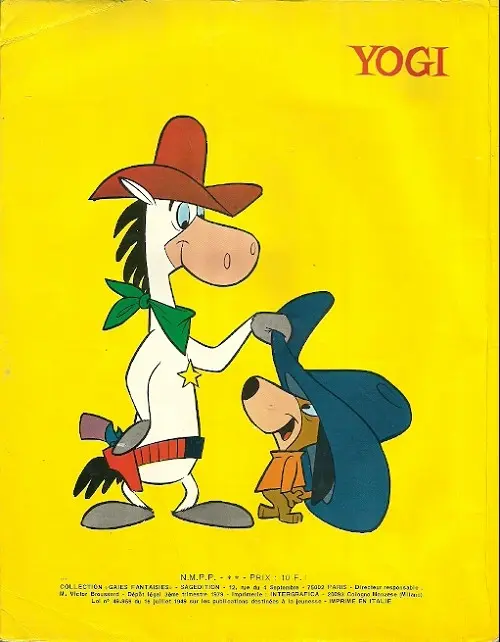 Verso de l'album Yogi
