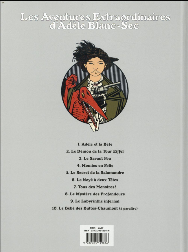 Verso de l'album Les Aventures Extraordinaires d'Adèle Blanc-Sec Tome 4 Momies en Folie