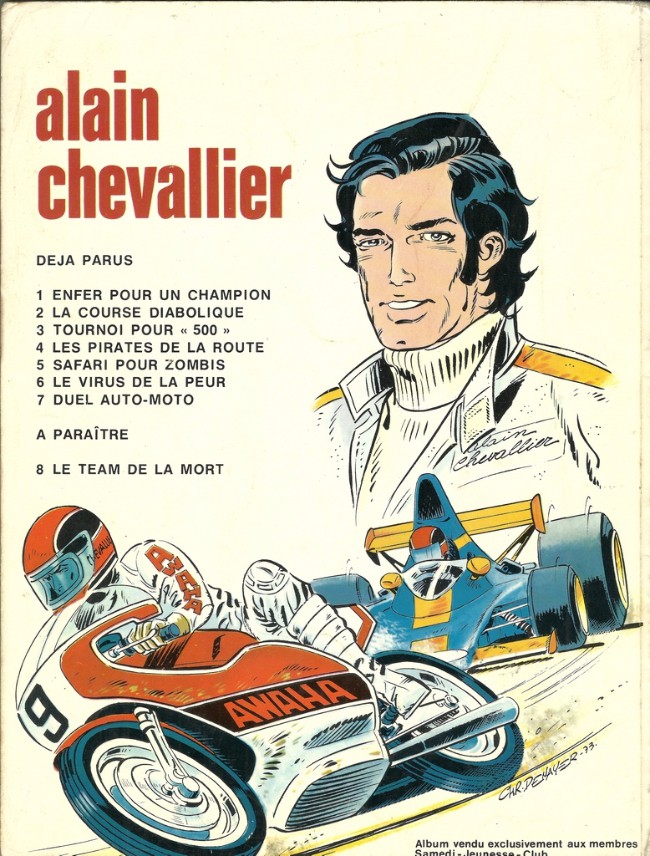 Verso de l'album Alain Chevallier Tome 7 Duel Auto Moto