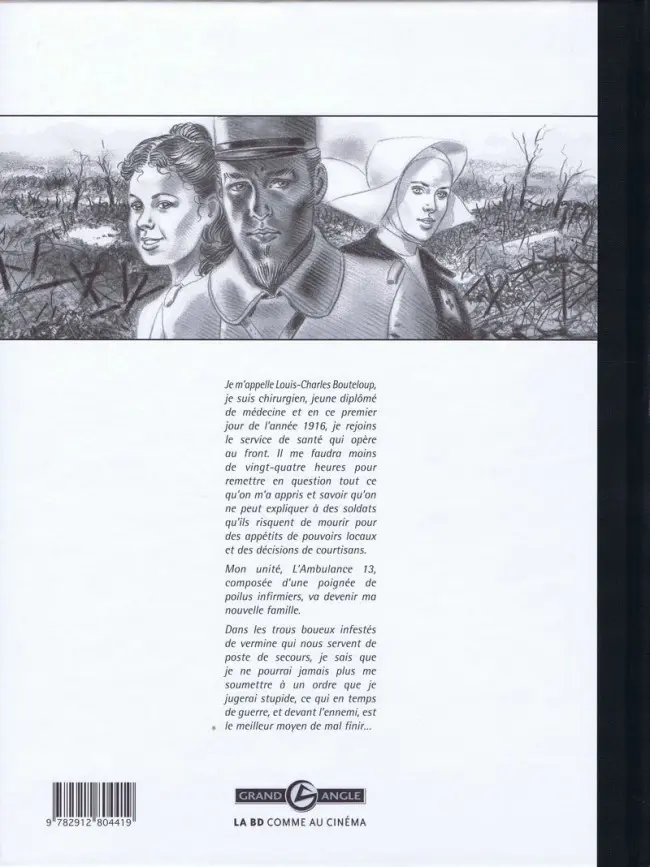 Verso de l'album L'Ambulance 13 Tome 1 Croix de sang