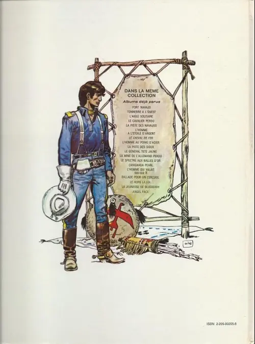 Verso de l'album Blueberry Tome 3 L'aigle solitaire