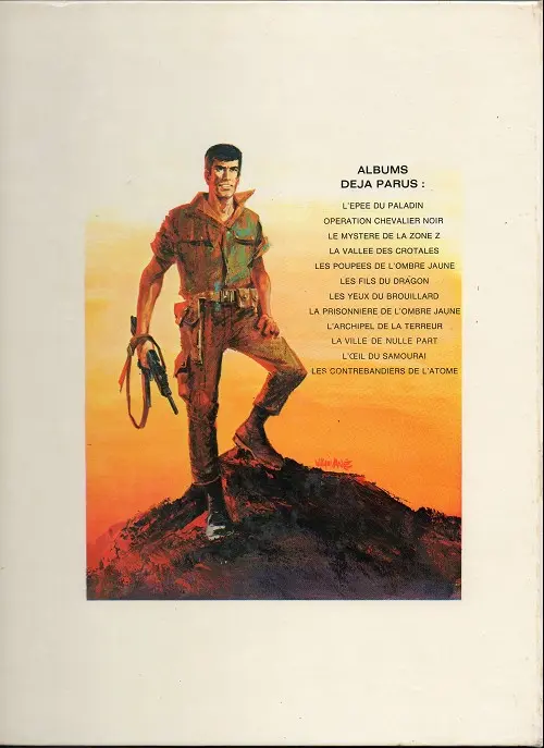 Verso de l'album Bob Morane Tome 14 La prisonnière de l'ombre jaune