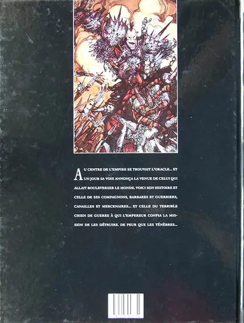 Verso de l'album Chroniques de la Lune Noire Tome 1 Le Signe des Ténèbres