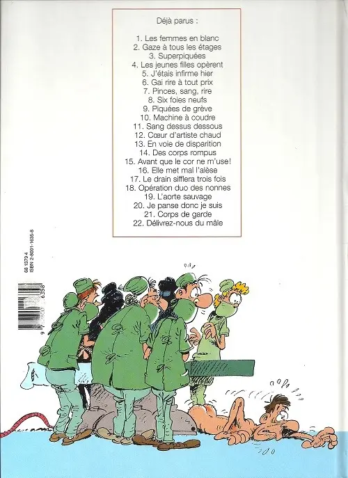 Verso de l'album Les Femmes en Blanc Tome 5 J'étais infirme hier