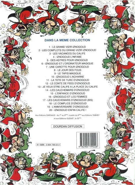Verso de l'album Iznogoud Tome 10 Iznogoud, l'acharné
