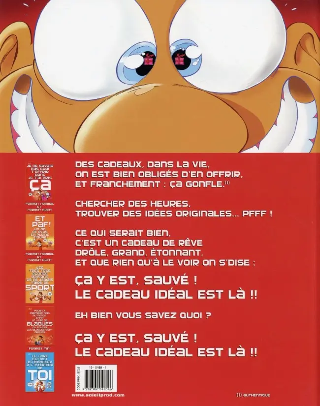 Verso de l'album Je ne savais pas quoi t'offrir Je ne savais pas quoi t'offrir donc je t'ai pris ça