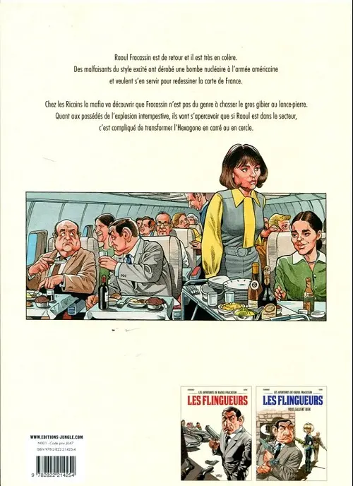 Verso de l'album Les aventures de Raoul Fracassin Tome 3 Les flingueurs attirent la foudre