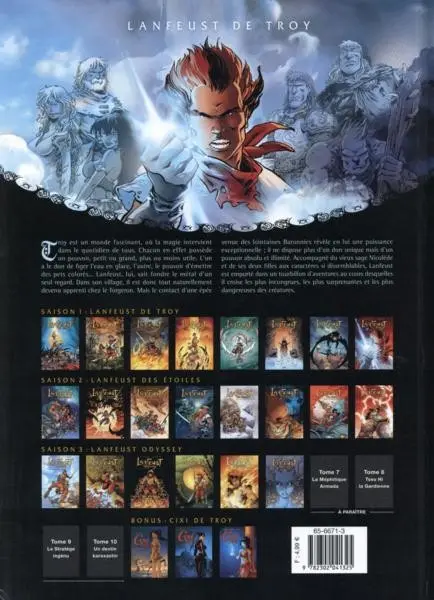 Verso de l'album Lanfeust de Troy Tome 1 L'ivoire du Magohamoth