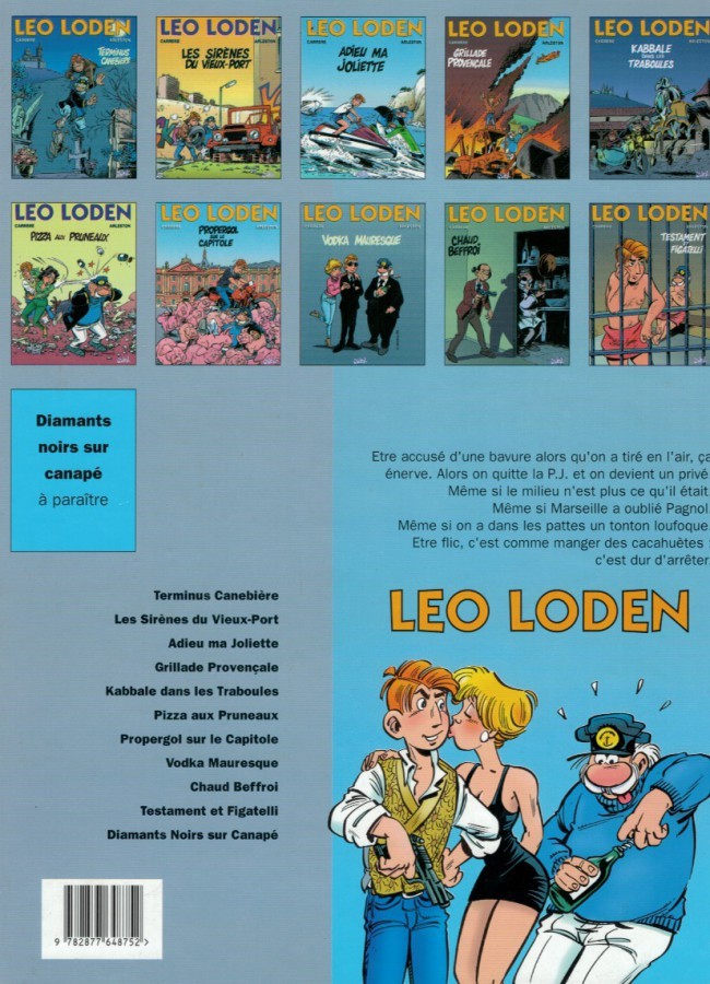 Verso de l'album Léo Loden Tome 7 Propergol sur le Capitole