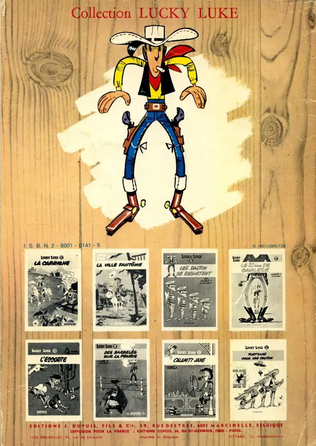 Verso de l'album Lucky Luke Tome 2 Rodéo